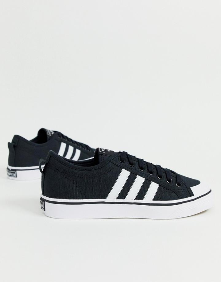 Adidas Originals Nizza Sneakers In Black
