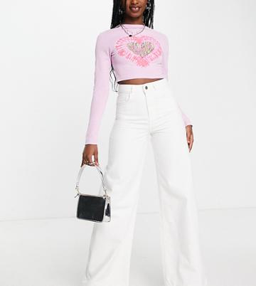 Reclaimed Vintage Inspired 88' Wide Leg Jeans In White
