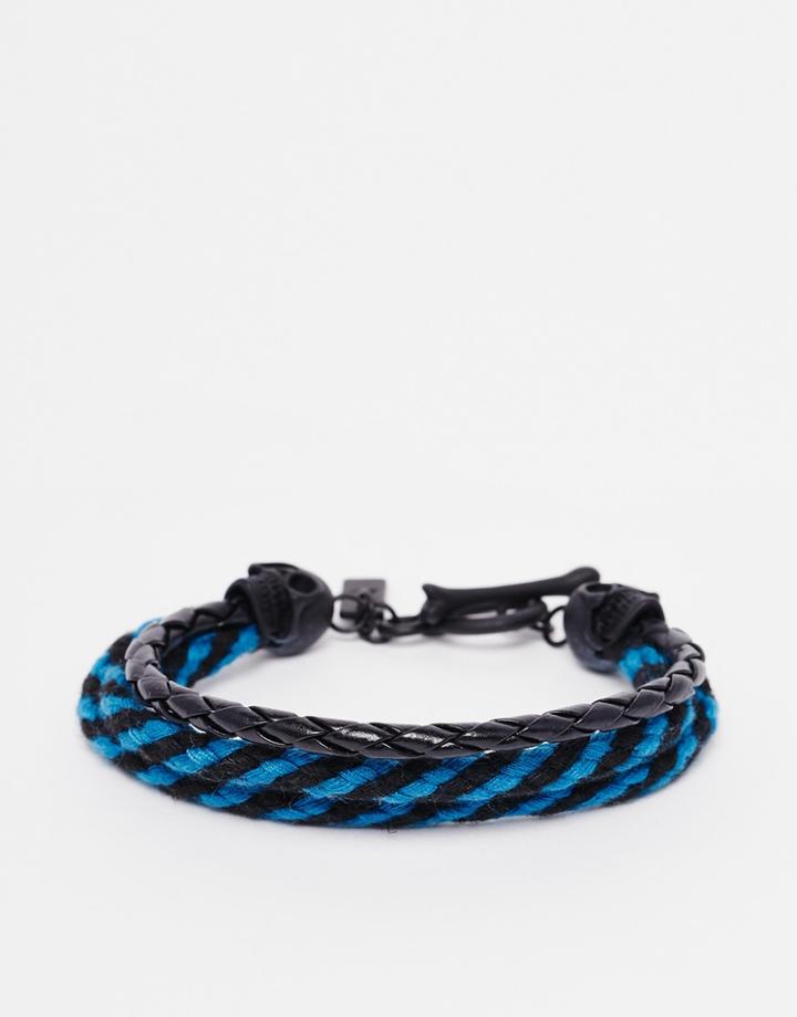 Icon Brand Band Of Skulls Bracelet - Blue