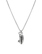 Simon Carter Key And Feather Necklace Exclusive To Asos - Silver