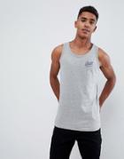 Jack & Jones Small Script Logo Tank - Gray