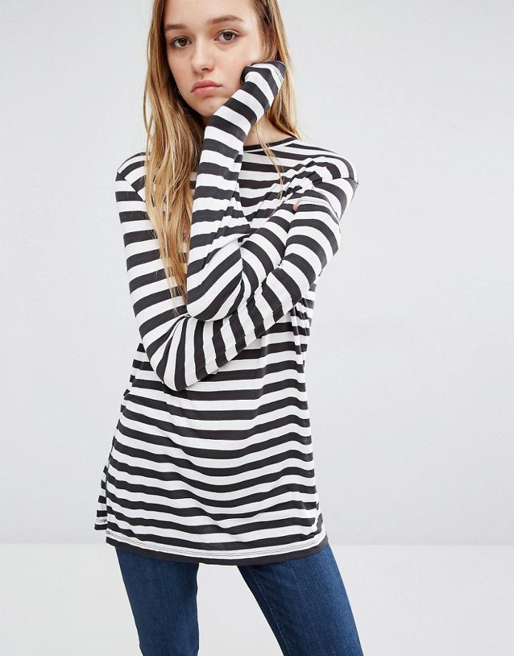 Cheap Monday Stripe Split Side Top - Multi