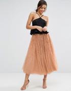 Asos Tulle Prom Skirt With Embellishment - Pink