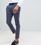 Heart & Dagger Tall Tapered Pants In Dogstooth - Navy