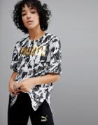 Puma Rebel Boyfriend Tee In White - White