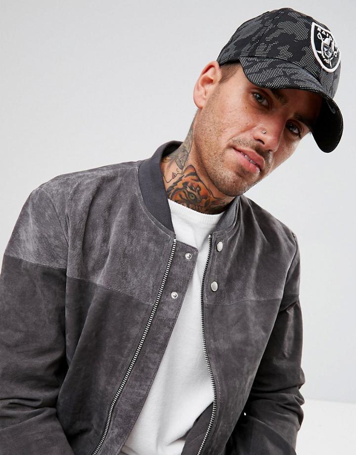 New Era 9forty Reflective Adjustable Cap Oakland Raiders - Black