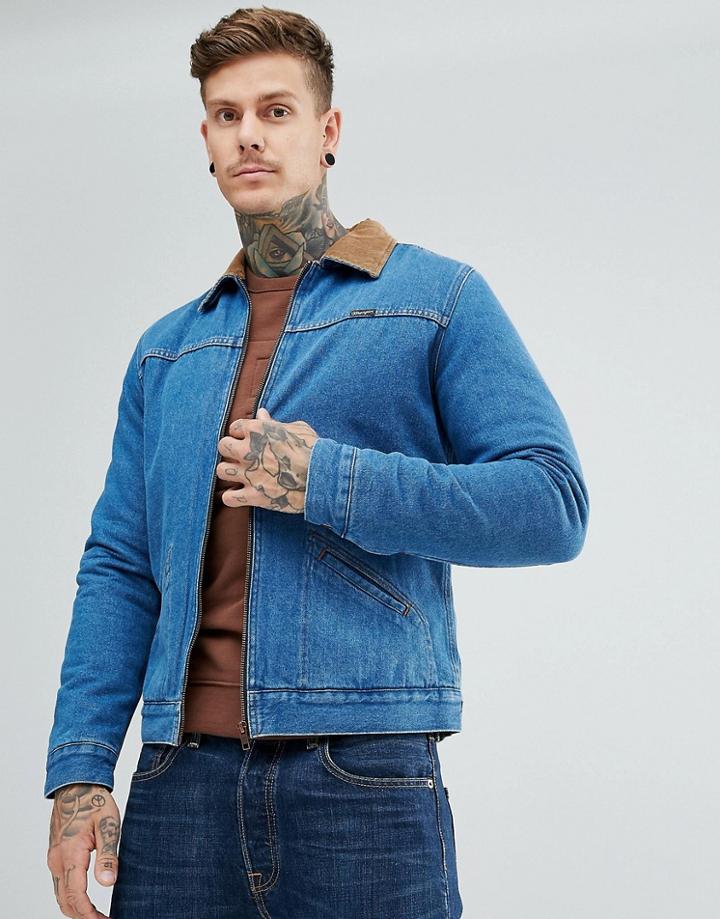 Wrangler Hawkins Mid Stone Jacket - Blue