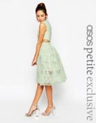 Asos Petite Prom Dress With Floral Embroidery And Cutout Detail - Lilac