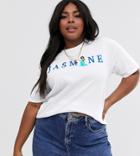 Daisy Street Plus Disney Princess Jasmine T-shirt - White