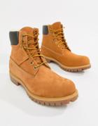 Timberland 6 Inch Premium Boots With Faux Fur Lining - Brown