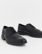 Jack & Jones Brogues In Black - Black