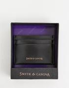 Smith & Canova High Shine Card Holder - Black