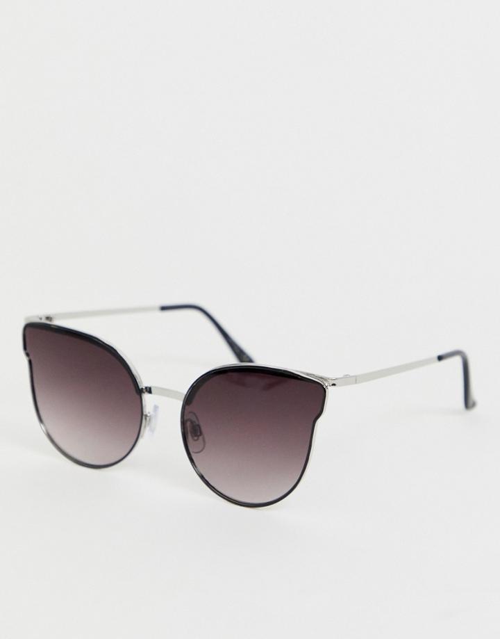 Jeepers Peepers Cat Eye Sunglasses In Silver