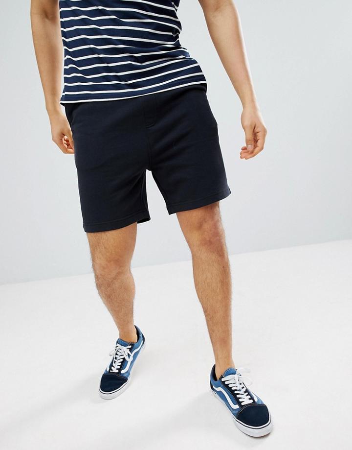 Another Influence Basic Peached Jersey Shorts - Black