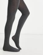 Pretty Polly Cotton Tights In Charcoal - Charcoal-gray
