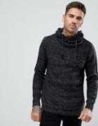 Pull & Bear Sweater With Shawl Neck In Gray Marl - Gray