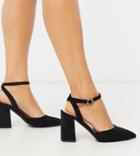 Raid Wide Fit Exclusive Neima Block Heeled Shoes In Black
