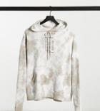 Collusion Unisex Oversized Hoodie With Print In Tie Dye-multi