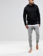 Asos Loungewear Skinny Joggers In Textured Jersey - Gray