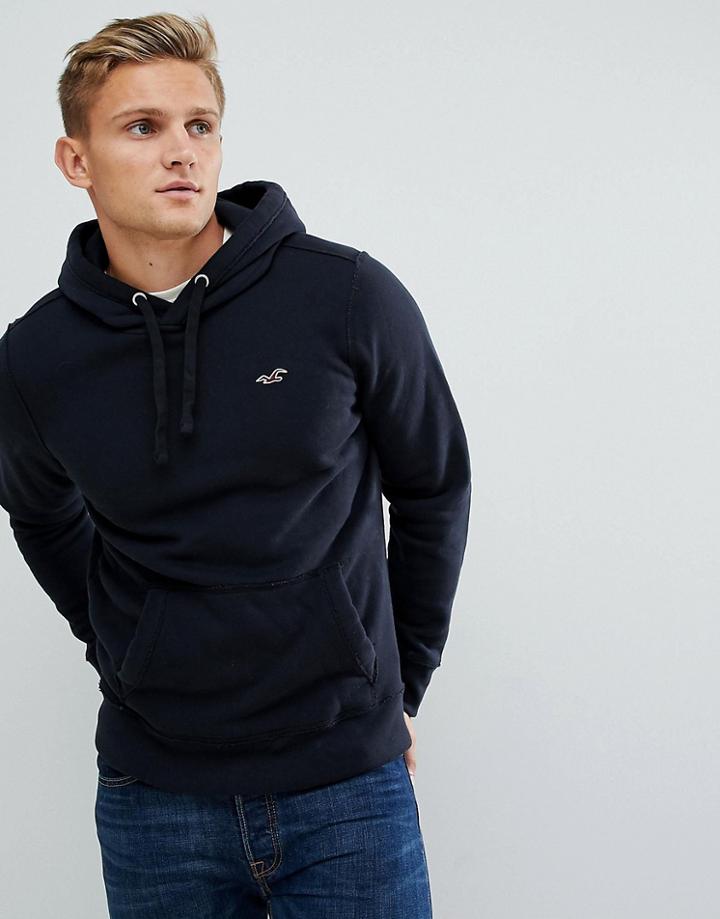 Hollister Icon Logo Hoodie Navy - Navy