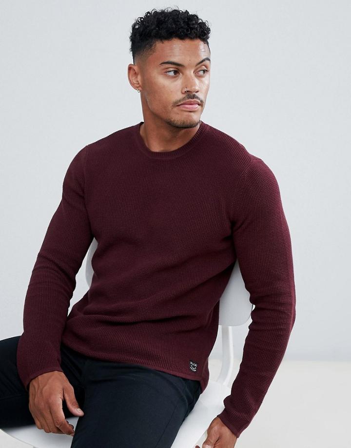 Blend Crew Neck Sweater - Red