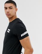 Jack & Jones Core T-shirt With Front And Back Print - Black