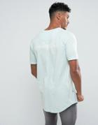 Good For Nothing Muscle T-shirt In Mint With Back Print - Green