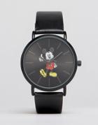 Asos Watch With Mickey Mouse - Black