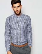 Asos Gingham Check Shirt In Regular Fit