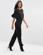 Vero Moda Lisa Flutter Sleeve Jumpsuit - Black