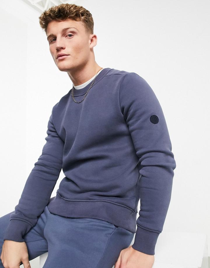 Jack & Jones Premium Sweatshirt With Logo Arm In Blue