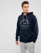 Abercrombie & Fitch Logo Hoodie In Navy - Navy