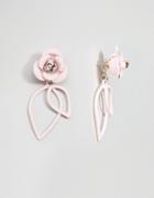 Limited Edition Occasion Pastel Petal Swing Earrings - Pink