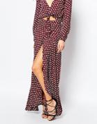 Flynn Skye Wrap It Up Skirt In Ruby Daisy - Ruby Daisy
