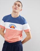 Ellesse Color Block T-shirt In Pink - Pink