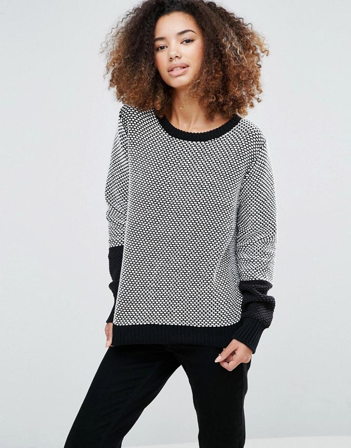 Shae Dotted Sweater - Black