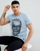 Blend Sketch Skull T-shirt - Blue