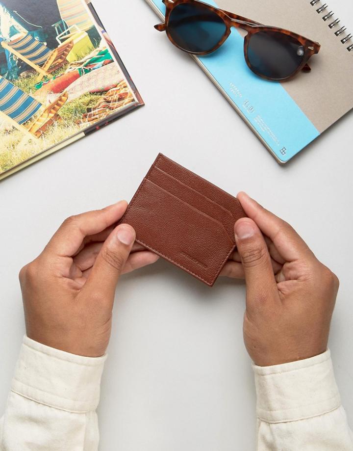 Royal Republiq Fuze Cardholder In Leather - Brown