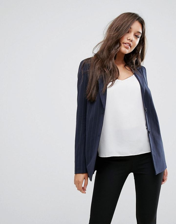 Y.a.s Oversized Blazer - Blue