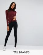 Fila Tall Legging With Contrast Logo Detail - Black