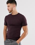 River Island T-shirt In Berry-red