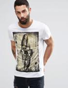 Religion Ace Of Spades Printed T-shirt - White