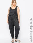 Pink Clove Lounge Relaxed Jumpsuit - Gray