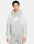 Nike Air Color Block Hoodie In Gray Heather
