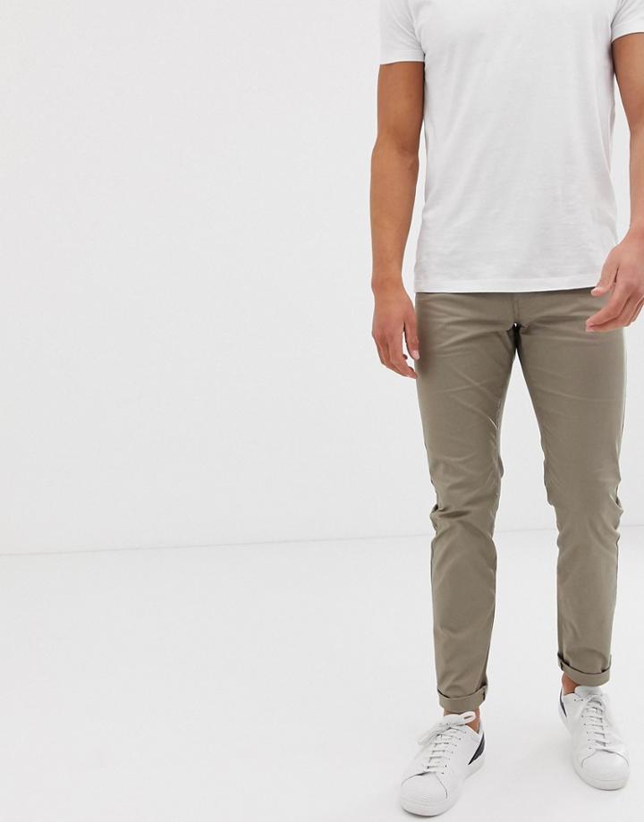 Armani Exchange J13 Slim Fit Gaberdine Pants In Beige - Beige