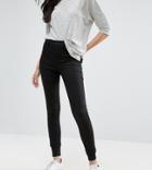 New Look Tall Highwaisted Jegging In Black - Black