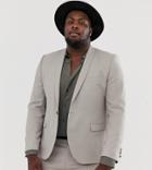 Twisted Tailor Plus Super Skinny Suit Jacket In Gray - Gray