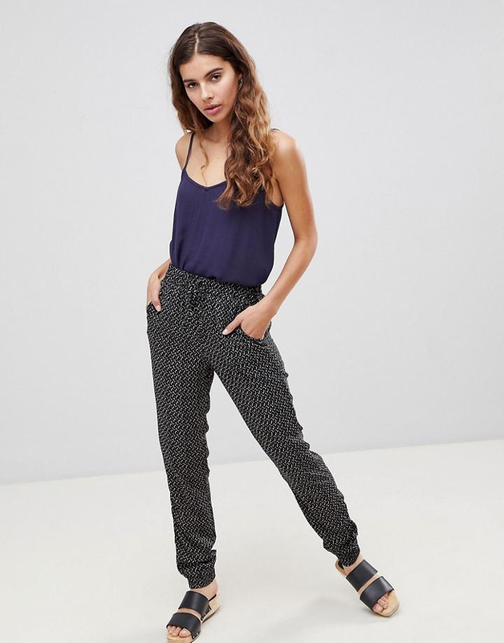 Brave Soul Trixie Geo Print Pants - Gray