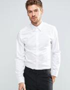 Selected Homme Formal Shirt In Egyptian Cotton In Slim Fit - White
