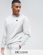 Russell Athletic Sweatshirt With Embroidered Logo - Gray